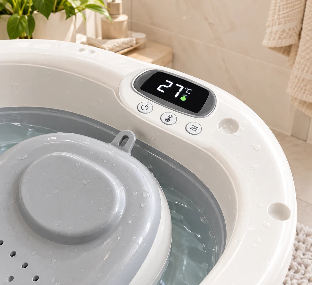 Digital Temperature Baby Folding Bathtub
