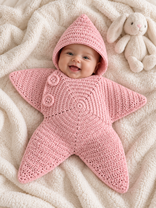 Crocheted Star Romper
